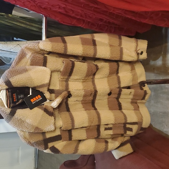 Bass Jackets & Blazers - Oversized Bass sherpa jacket